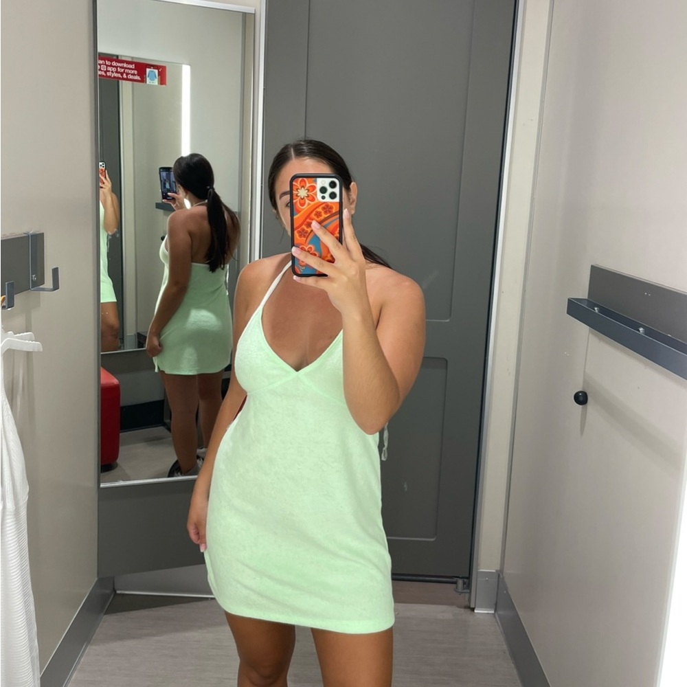 Terrycloth mini dress